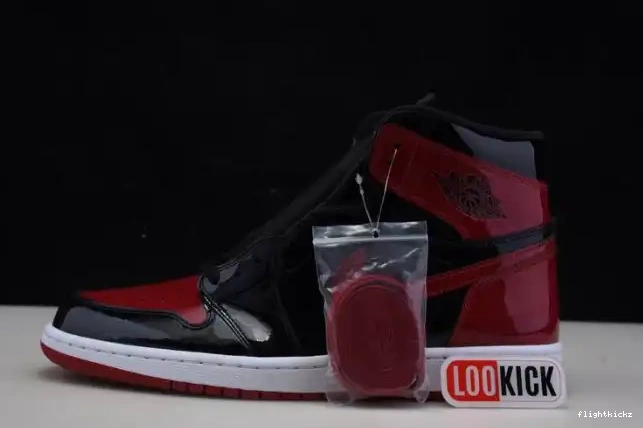 High 555088-063 Patent Bred Jordan 1 Air OG 0704